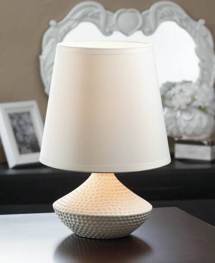 10'' White Table Lamp